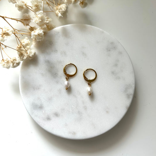 Boucles d’oreille en perle d’eau douce
