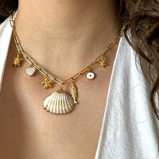 Collier création été 7 charms