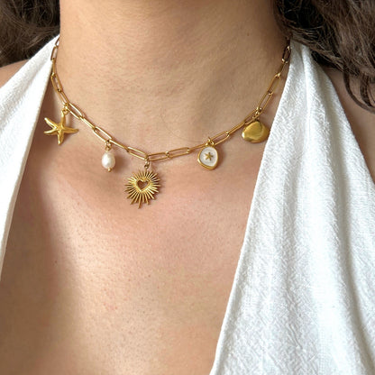 Collier création été 5 charms